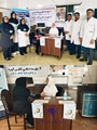 برپایی ایستگاه سلامت(چک قندخون،فشار خون،مشاوره ی تغذیه) به مناسبت هفته ی سلامت